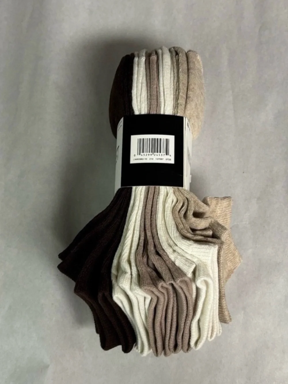 New Nine West Socks Women’s 10 Pair Brown & Tan Low Cut Socks Casual Activewear